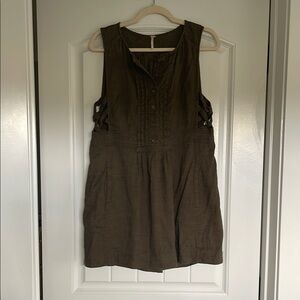 Free People linen blend dress